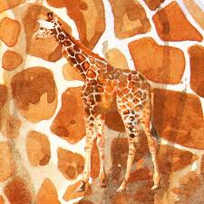 Giclée Giraffe Art Safari Art