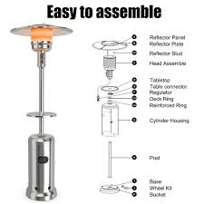 Gymax Patio 87 Inches Tall Propane