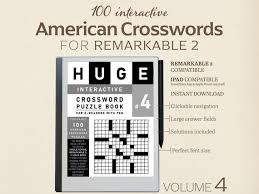 100 American Crosswords For Remarkable