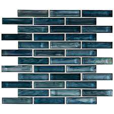 Glossy Glass Patterned Look Wall Tile