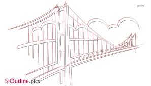 beam bridge outline for coloring