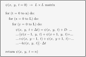 Numerical Diffusion Equation Solution
