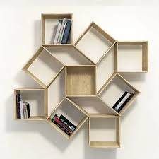 Wooden Wall Hanging Bookshelf At Rs