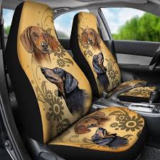 Vintage Dachshund Car Seat Covers