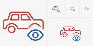 Car Icon Outline Color Professional