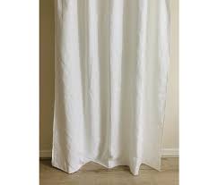 Coconut White Linen Shower Curtain