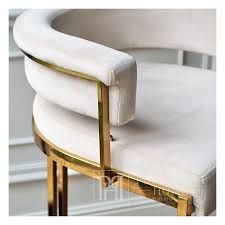 Modern Upholstered Glamor Stool For
