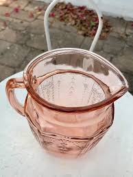 Vintage Pink Depression Glass Water