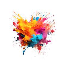 Abstract Colorful Splatter Paint Icon