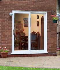 White 2 Pane Sliding Patio Doors