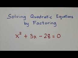Factoring X Squared Or Bx C