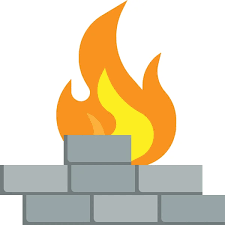 Fire Wall Flame Icon Stock Vector By