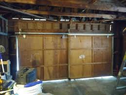 replacement of old sliding garage door