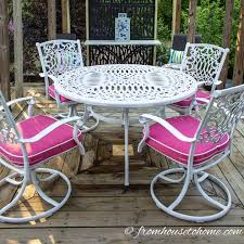 How To Paint Metal Patio Furniture