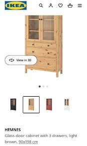 Ikea Hemnes Solid Wood Cabinet