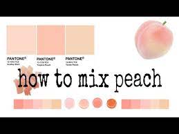 How To Mix Peach With Acrylic Paint