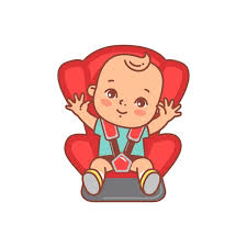 Baby Sitting Car Seat Sticker Car Baby