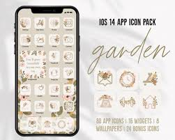 Garden Ios Handdrawn App Icons Fl