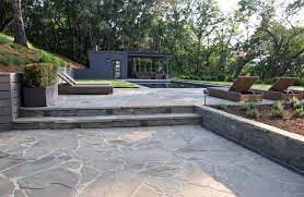 Full Color Bluestone Paving Steps And