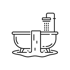 Plumbing Service Icon Of Bathroom Water