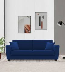 Buy Daku Fabric 3 Seater Sofa In Royal