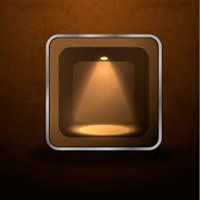 Icon With Glowing Spotlight Inside 3d