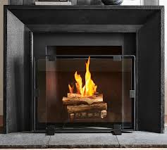 Vail 38 Glass Fireplace Screen