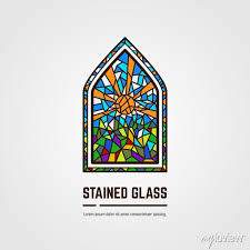 Colorful Stained Glass Window Logo