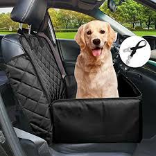 Flow Month Pet Front Seat Cover Pet Booster Seat Deluxe 2 In 1 Dog Seat Cover For Cars Waterproof Dog Front Seat Cover Pet Bucket Seat Cover With Saf