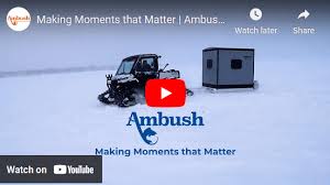 Ambush Ice Fishing Premium Skid Houses