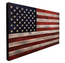 Wooden American Flag Wall Decor With