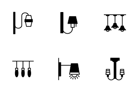 147 Ceiling Lamp Icon Packs Free In