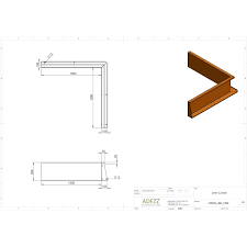 Adezz Corten Steel Inside Corner