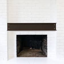 fireplace beam shelf on on