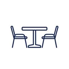 Outdoor Dining Icon Vector Images Over