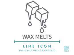 Wax Melts Line Icon Svg Minimalist Wax