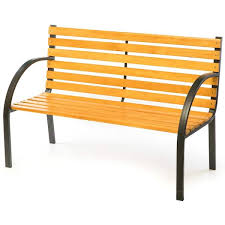 Wooden Slats Outdoor Park Bench