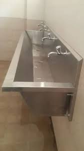 Hand Washing Sink Wall Mounted Trough