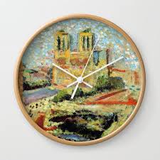 Henri Matisse Notre Dame Wall Clock By