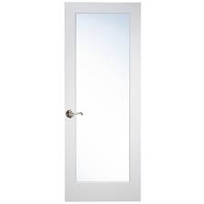 Panel Glass White Interior French Door