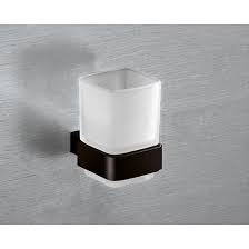 Frosted Glass Toothbrush Holder