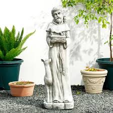 H Mgo St Francis Garden Statue