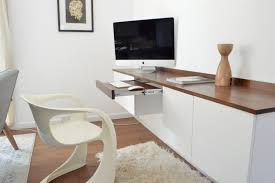 Floating Credenzas Media Consoles Desk