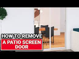 How To Remove A Patio Screen Door Ace