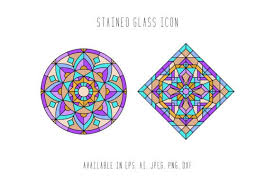 Stained Glass Icon Graphic By Creative