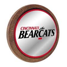 Cincinnati Bearcats Logo Mirrored Barrel Top Mirrored Wall Sign