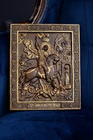 Saint George And The Dracon Wooden