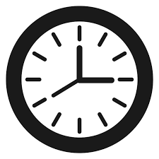 Wall Clock Icon Black Interior Time
