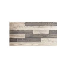Pacific Entries 1 In X 48 In X 24 In Mixed Weathered And Charcoal Gray Knotty Pine Wood Express Wall Accent Panel 4 Pack Mixed Gray