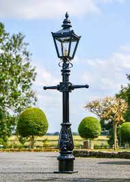 Miniature Victorian Lamp Post Set